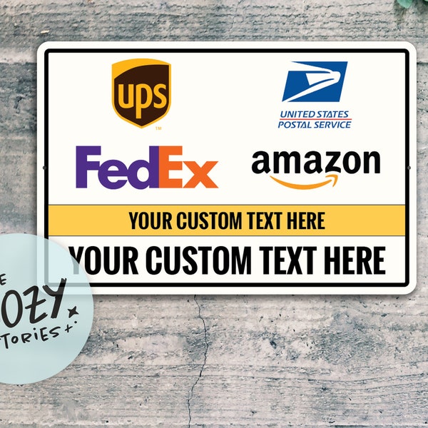 Custom Deliveries & Packages Sign | Deliveries Sign | Directional Deliveries Sign | Metal Yard Signage | Sign For Deliveries Providers