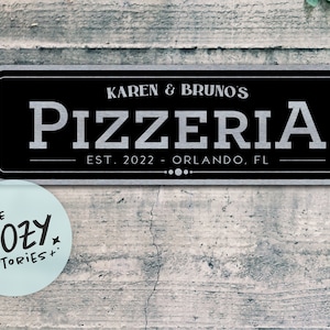 Custom Pizzeria Sign | Garden Pizza Sign | Custom Sign | Bar Decor | Man Cave Sign | Custom Gift | Father's Day Gift | Family Gift Sign