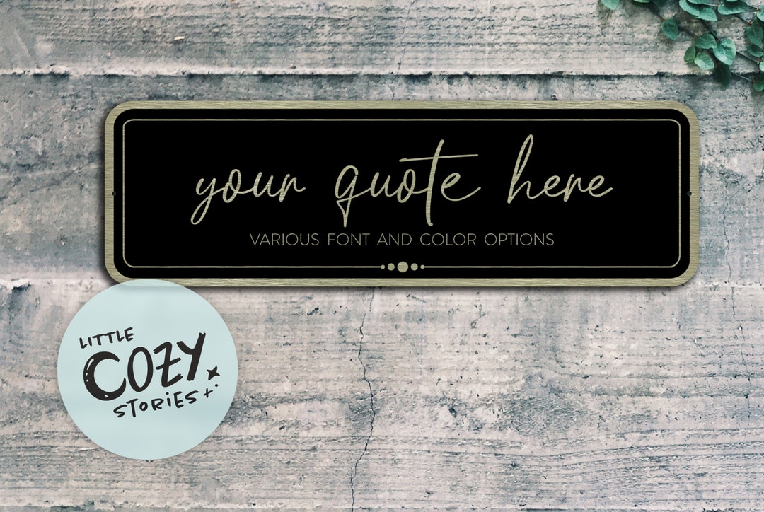 Custom Quote Metal Sign: Personalized Family Name Lake House Decor - Etsy