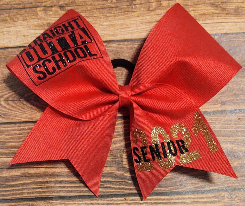 School Cheer Bow Custom Cheer Bow Pick Your Colors Senior Cheer Bows Team Cheer Bows Cheer bows Cheer Bow Softball Hairbow