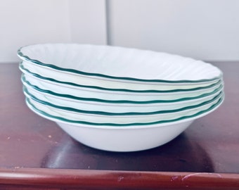 Cinq bols de céréales Callaway Green Ivy de Corelle