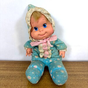 1970 Mattel Baby Beans Talking Doll Pull String