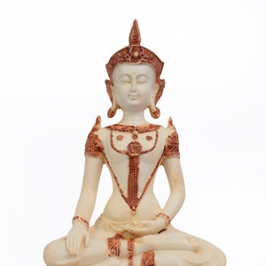 11.6&quot; BIG Large Thai Buddha Statue Deity Idol Figurine Handmade Of Poly Marble Religious Gift Home Temple Office Decor TRUSTED SELLER