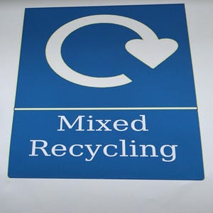 Bin stickers, 15 by 15cm waterproof. General waste, recycling, card and paper, food recycling and garden waste image 6