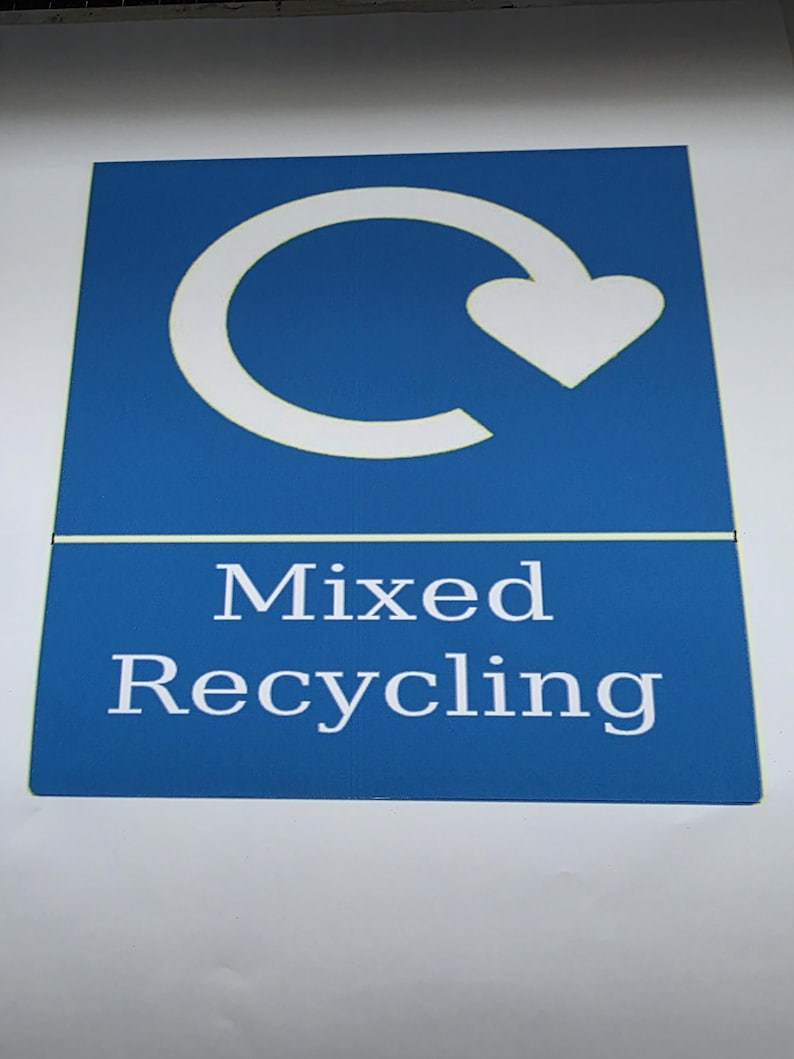 Bin stickers, 15 by 15cm waterproof. General waste, recycling, card and paper, food recycling and garden waste image 6