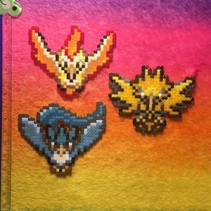 Articuno, Zapdos, and Moltres : r/beadsprites