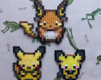 Pokemon Perler - Pikachu line
