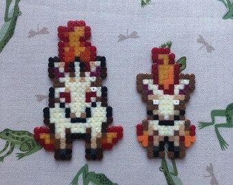 Pokemon Perler - Ponyta line