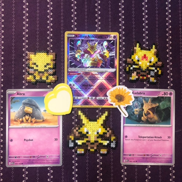 Pokemon Perler - Abra line