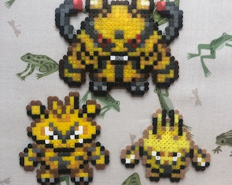 Pokemon Perler - Electabuzz line