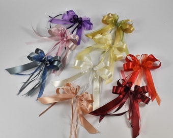 Finished bows satin, gift bows, decorative bows, bow