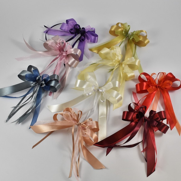 Finished bows satin, gift bows, decorative bows, bow