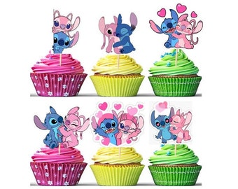 INSTANT DOWNLOAD x39 Kinderen Cupcake Cake Pops Toppers - Verjaardagsfeestje Decoratie - Boy Girls Party-PRINTABLES