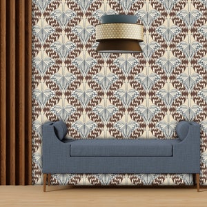 Art Deco Butterfly Wallpaper Mural, Geometric Wallpaper, Peel & Stick Wallpaper, Traditional Wallpaper, Customisable Wallpaper