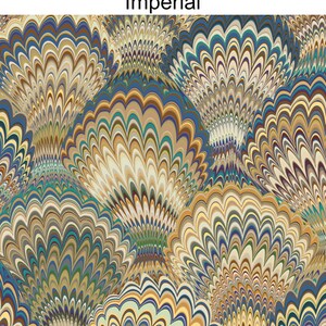 K&ouml;nnte beinhalten: Abstraktes Muster mit wirbelnden, sich &uuml;berlappenden, konzentrischen Kreisen in Blaut&ouml;nen, Gr&uuml;n, Braun und Beige.