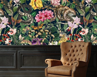 Serpent Forest Wallpaper, Exotic Jungle, Peel & Stick