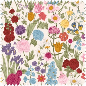 Victorian Garden Fabric, Vintage Floral Fabric, Botanical Fabric, Velvet Fabric | Material, Organic | Waterproof Fabric, Peony Wallpaper