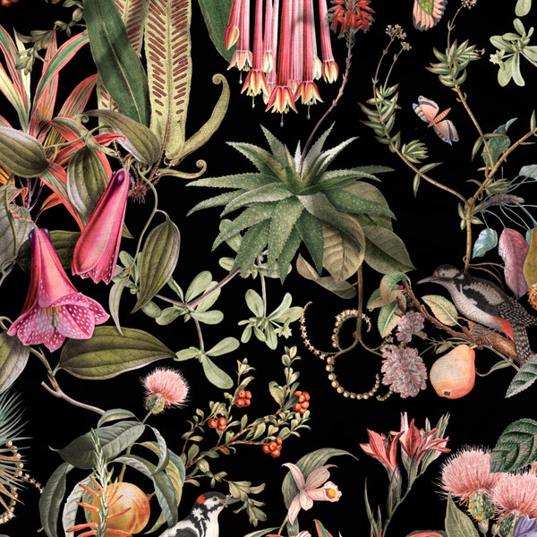 Botanical Fabric Etsy