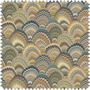 Marbled Feather Fabric, Ink Marbling Fabric, Fan Fabric, Scallop Fabric, Velvet Material, Organic | Waterproof