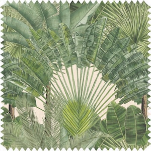 Fan Palm Fabric, Tropical Fabric, Palm Tree Fabric, Nature Fabric, Velvet Fabric, Waterproof Material, Organic Fabric, Eco Material