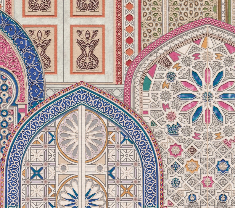 Islamic Wallpaper, Arabesque Pattern, Arabic Decor, Middle Eastern ...