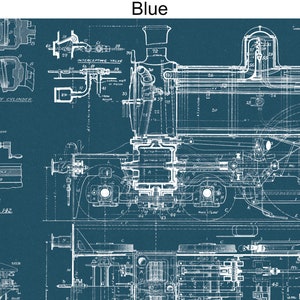 Blueprint-Tapete, Schälen und Aufkleben und traditionelle Tapete, Büro-Tapete, aktuelles Wandbild, Mechanische Tapete, Auto-Tapete Bild 4