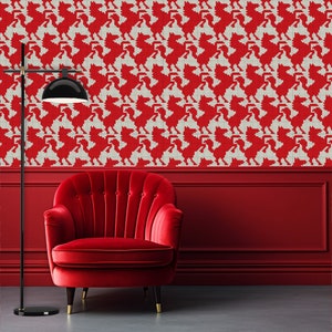 Mosaik-Pferdetapete, Abziehen und Aufkleben und traditionelle Tapete, Geometrisches Tapeten-Wandbild, Designer-Tapete, Reiter-Tapete
