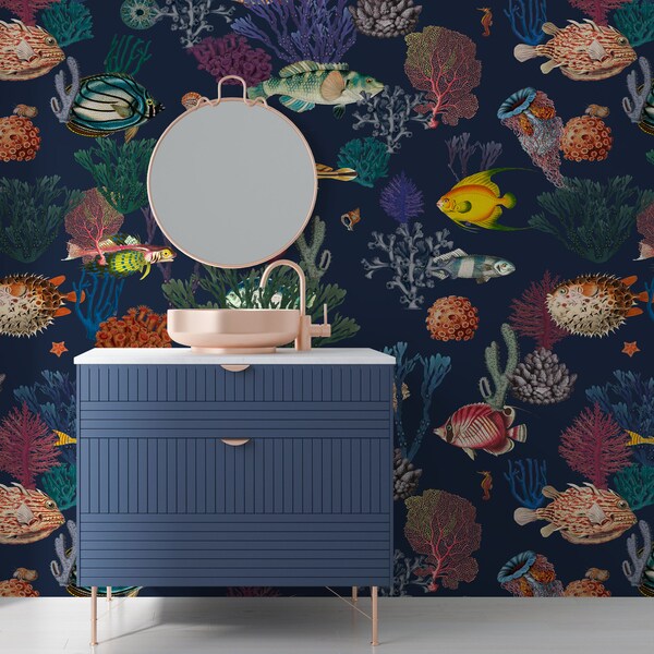 Fish Wallpaper - Etsy