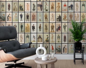 Vanity Fair Mens Wallpaper, Peel & Stick and Traditional Wallpaper, Masculine Wallpaper, Office Wallpaper, Stylish Mens Wallpaper