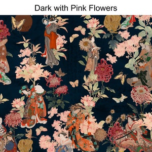 Tapeta japońska Ikigai, tapeta samoprzylepna, tapeta gejsza, tapeta chinoiserie, designerska tapeta orientalna, tapeta zdejmowana zdjęcie 5