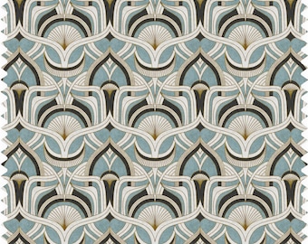 Winston Art Deco Fabric, Geometric Fabric, Graphic Fabric, Designer Fabric, Vintage Velvet Fabric, 1920's Fabric, Gatsby Fabric