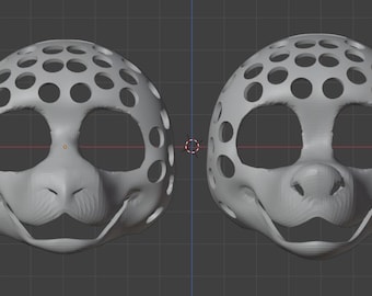 3D printed fursuit base
