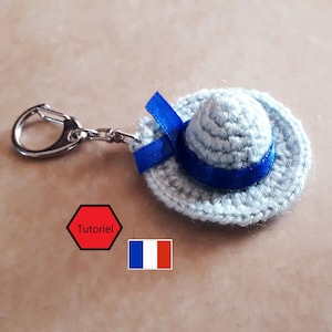 Keychain hat crochet tutorial