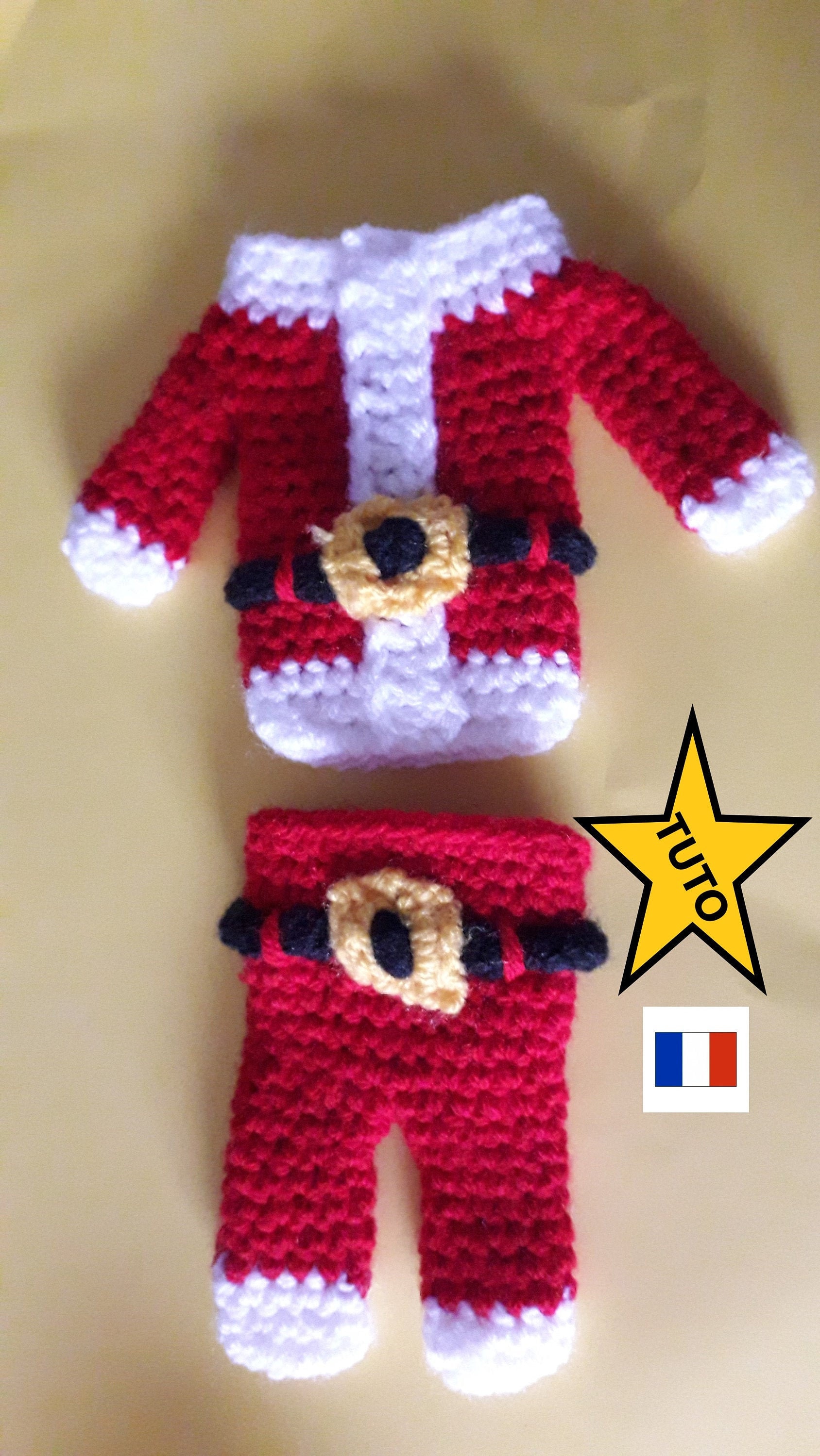 Kit de Crochet - Décorations de Noël Père Noël & Lutin - Anchor | Les