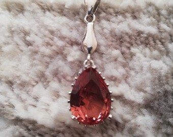 Color Changing,Turkish Diaspore,925 Sterling Silver,Stone Size4 CM *3.5CM,48 Inch Handmade Sultanite,Very Big Necklace Silver Chain,26gr
