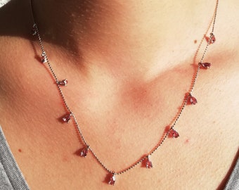 Handmade Sultanit Necklace ,Color Changing,turkish Diaspore,925Sterling Silver,Gift For Wife,Girlfriend,Daugther,Sister