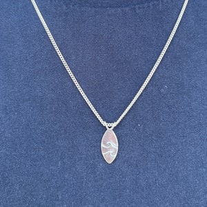 Surfboard Necklace, Beach Jewelry, Necklace For Men, Husband Gift, Dad Necklace, Mens Jewelry, Boyfriend Gift