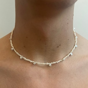 Mens pearl choker, Pearl necklace men, Necklace for men