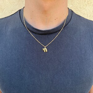 Chai Necklace, Men&#39;s Chai Necklace, Chai Necklace Men, Jewish Jewelry, Judaica Pendant, Jewish Gifts, Judaica Jewelry, Hebrew Necklace
