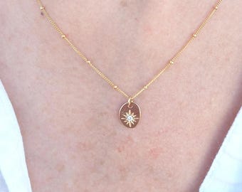 North Star Necklace, Polaris Necklace, Gold Star Necklace, Celestial Necklace, Charm Necklace, Delicate Gold Necklace