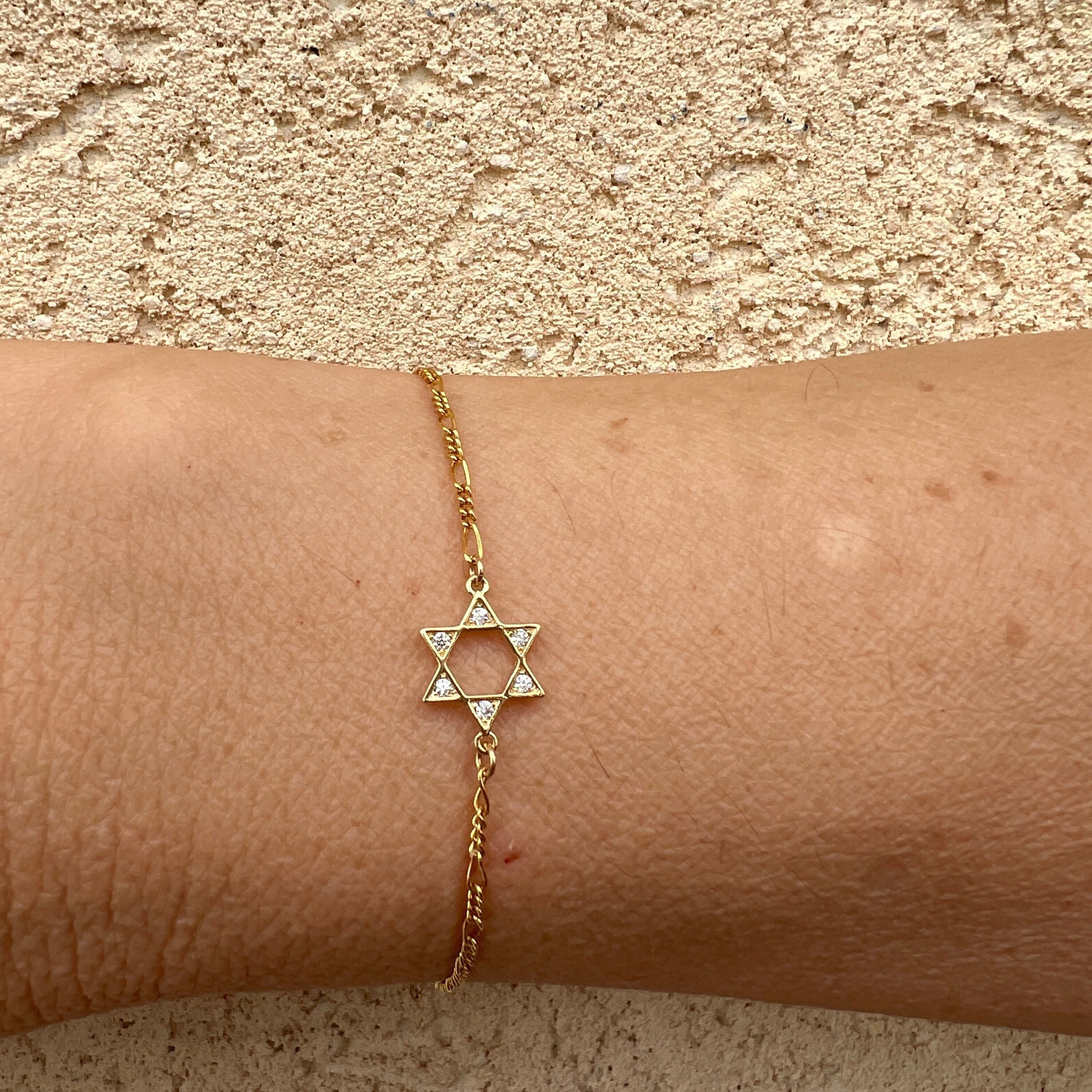 Star of david bracelet best sale gold