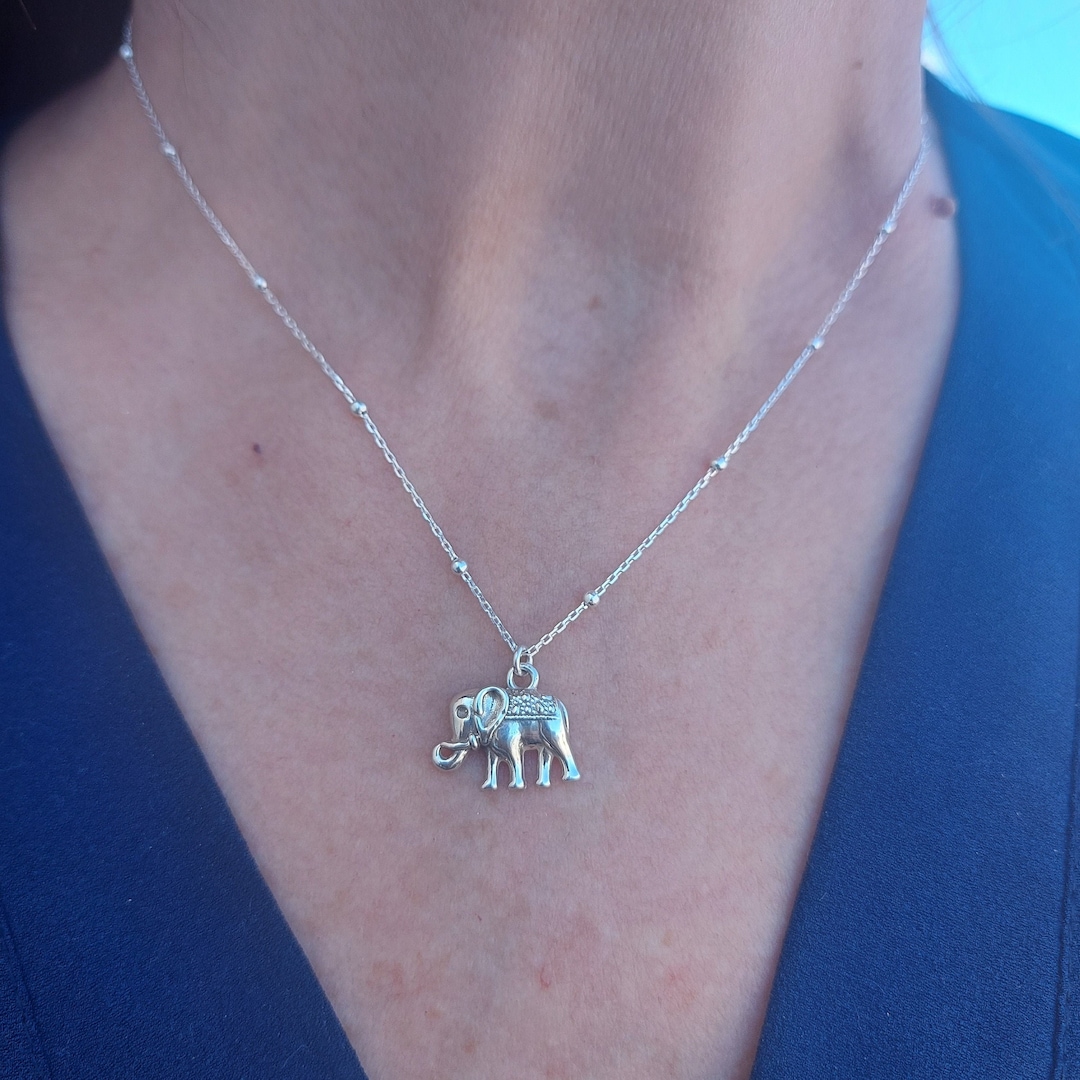 Elephant Necklace Elephant Gifts for Women Elephant Charm Etsy Australia