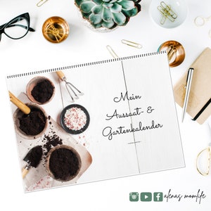 Aussaat & Gartenkalender Gemüsegartenplan Aussaatkalender | Etsy