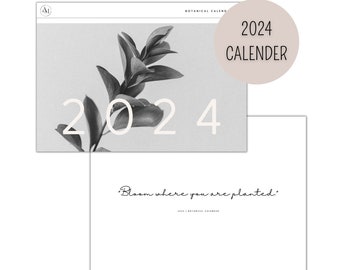 Kalender 2024 | Dashboard Planer | Calender Dashboard | Kalender Einlageblätter - Kalendereinlagen A5, A6, Personal