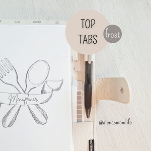 Set of 4 registers for ring planners “top tabs transparent” – A5, A6, personal in a set of 4