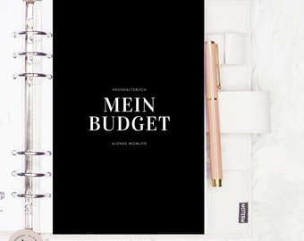 Haushaltsbuch / Budgetplaner / Finanzplaner / Haushaltsgeld - undatiert I UNGEBUNDEN + UNGELOCHT