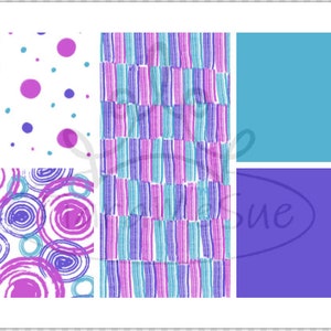 Digital Download Scrapbook PNG and JPEG file &quot;Jewel Brights&quot; - 20 8.5 x 11 pages - background, ATC, Ephemera