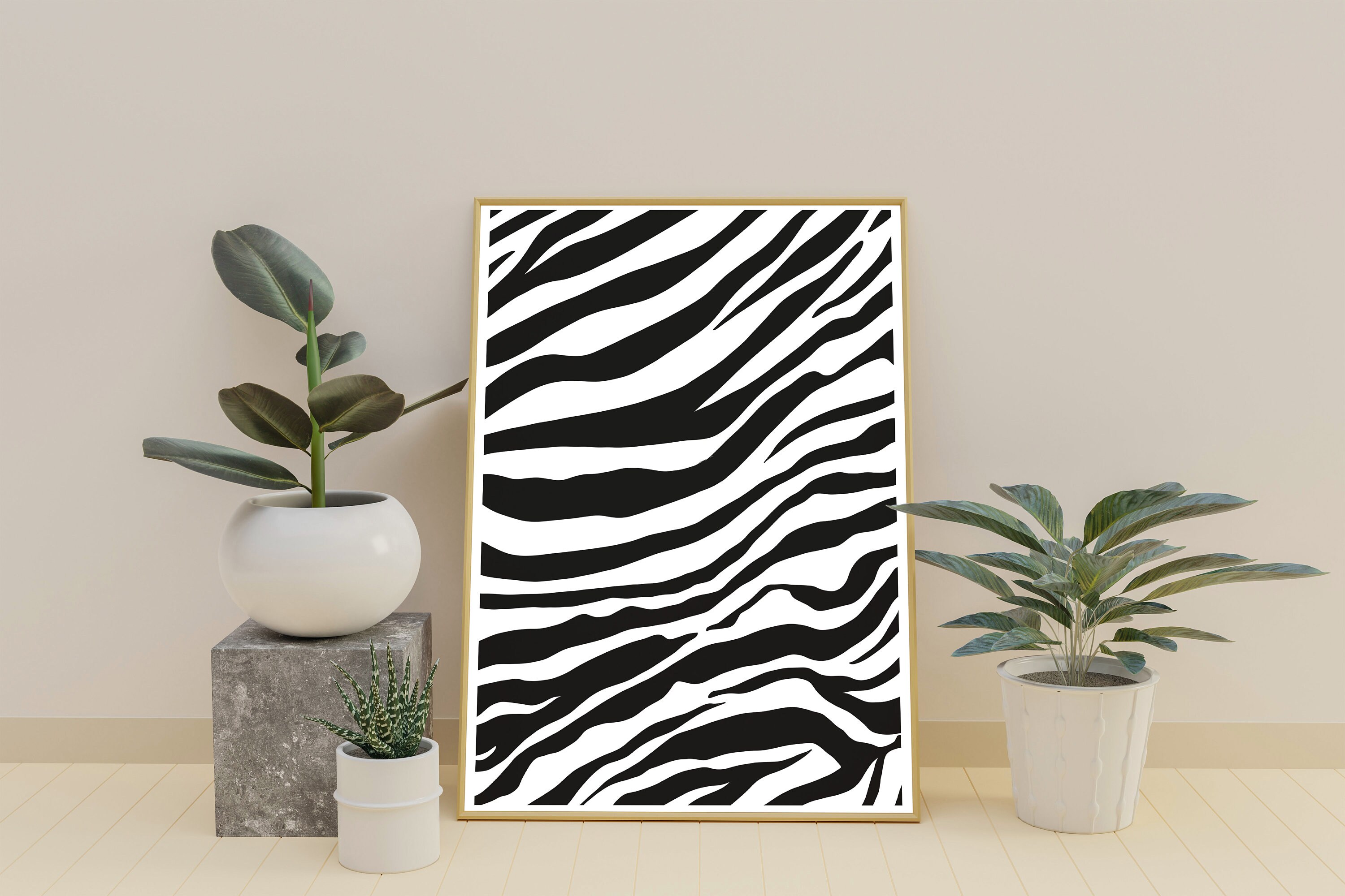 Animal Print Wall Art Zebra Print Art Print Home Decor Etsy