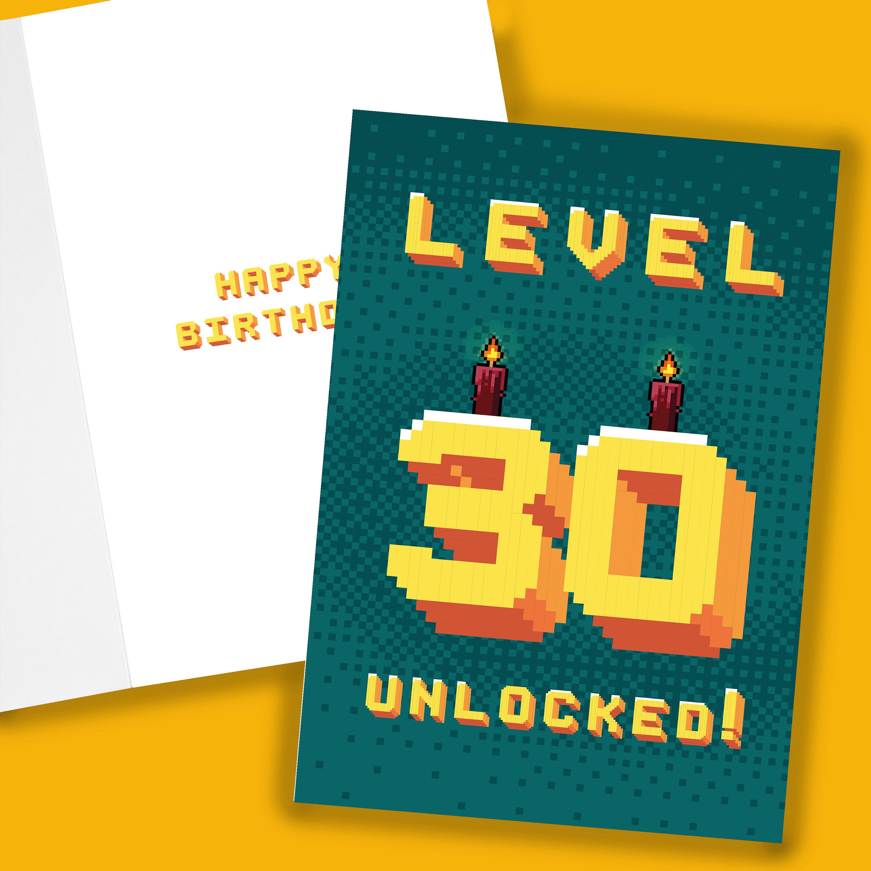 30. Geburtstagskarte 30. Geburtstagskarte für einen Gamer | Etsy