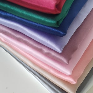 Zijdezachte satijnen kussensloop set van 2 kussenslopen voor haar en huid Zijdezachte envelop 50 x 75, Queen UK